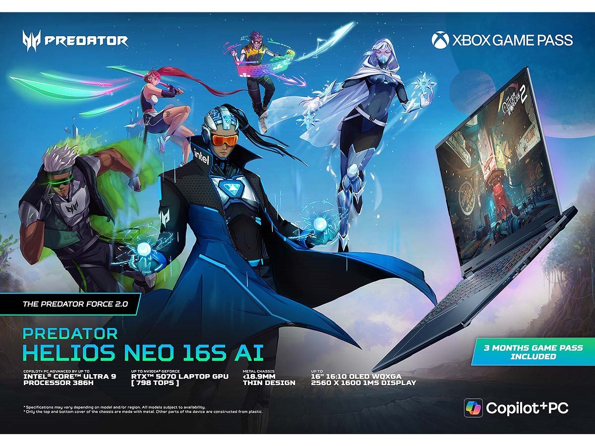 エイサー、「GeForce RTX 50」シリーズを搭載したゲーミングノートPC