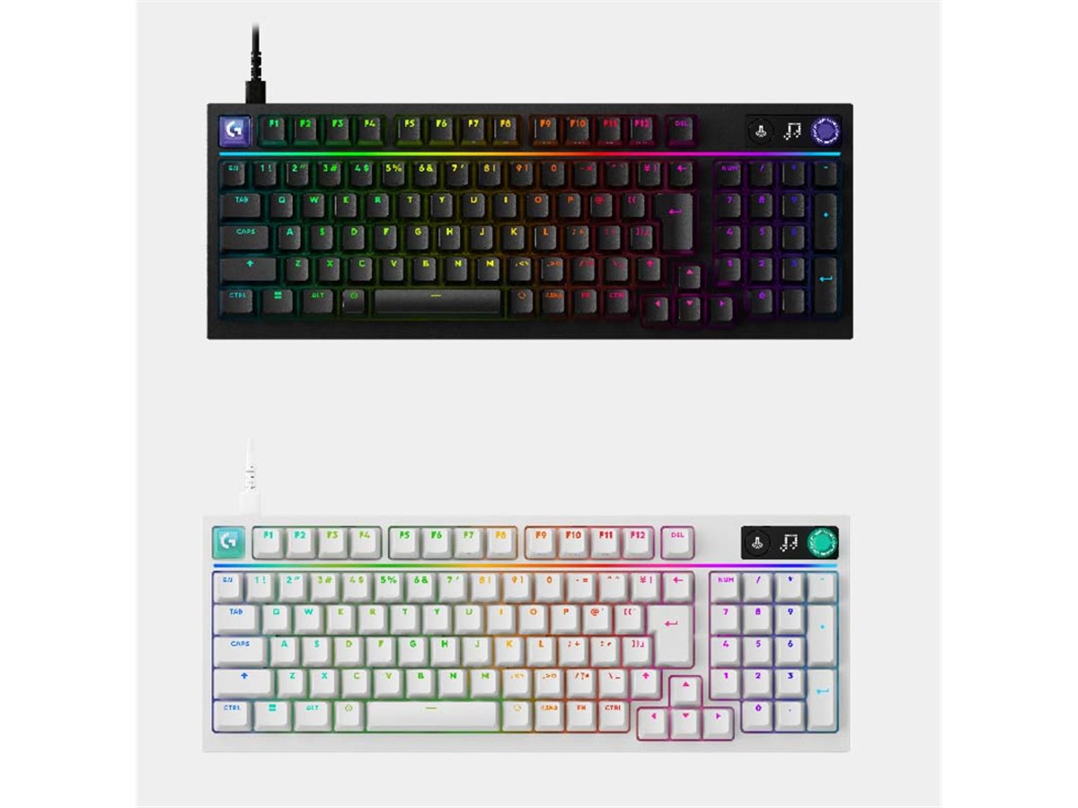 ロジクール ワイヤレスキーボード 本体 ロジクール、ドット表示対応の有線ゲーミングキーボード「G316 X 98