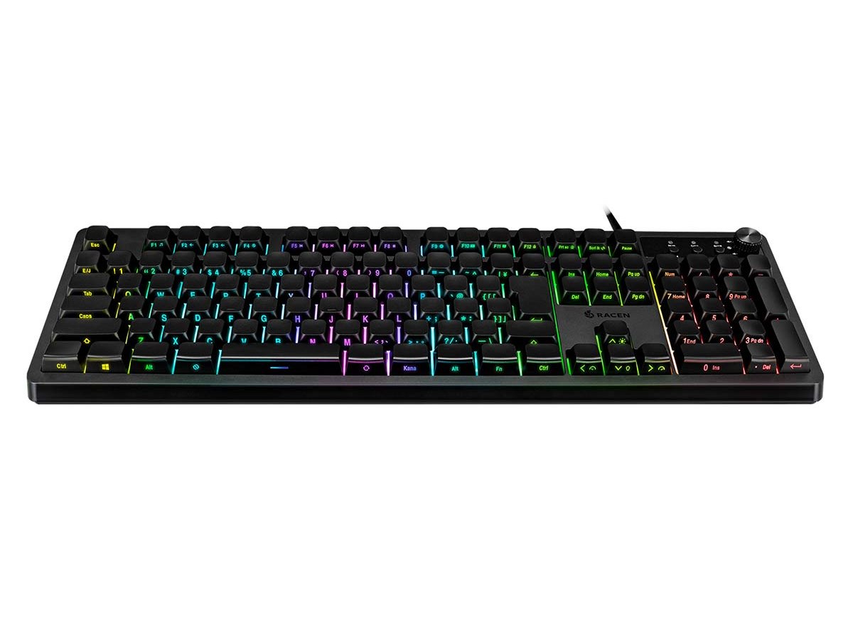 センチュリー、側面印字を採用したメンブレン式ゲーミングキーボード