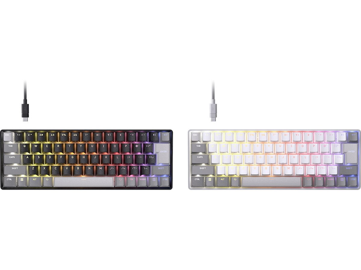 Corsair、磁気スイッチ搭載の60％ゲーミングキーボード「CLIPPER PRO