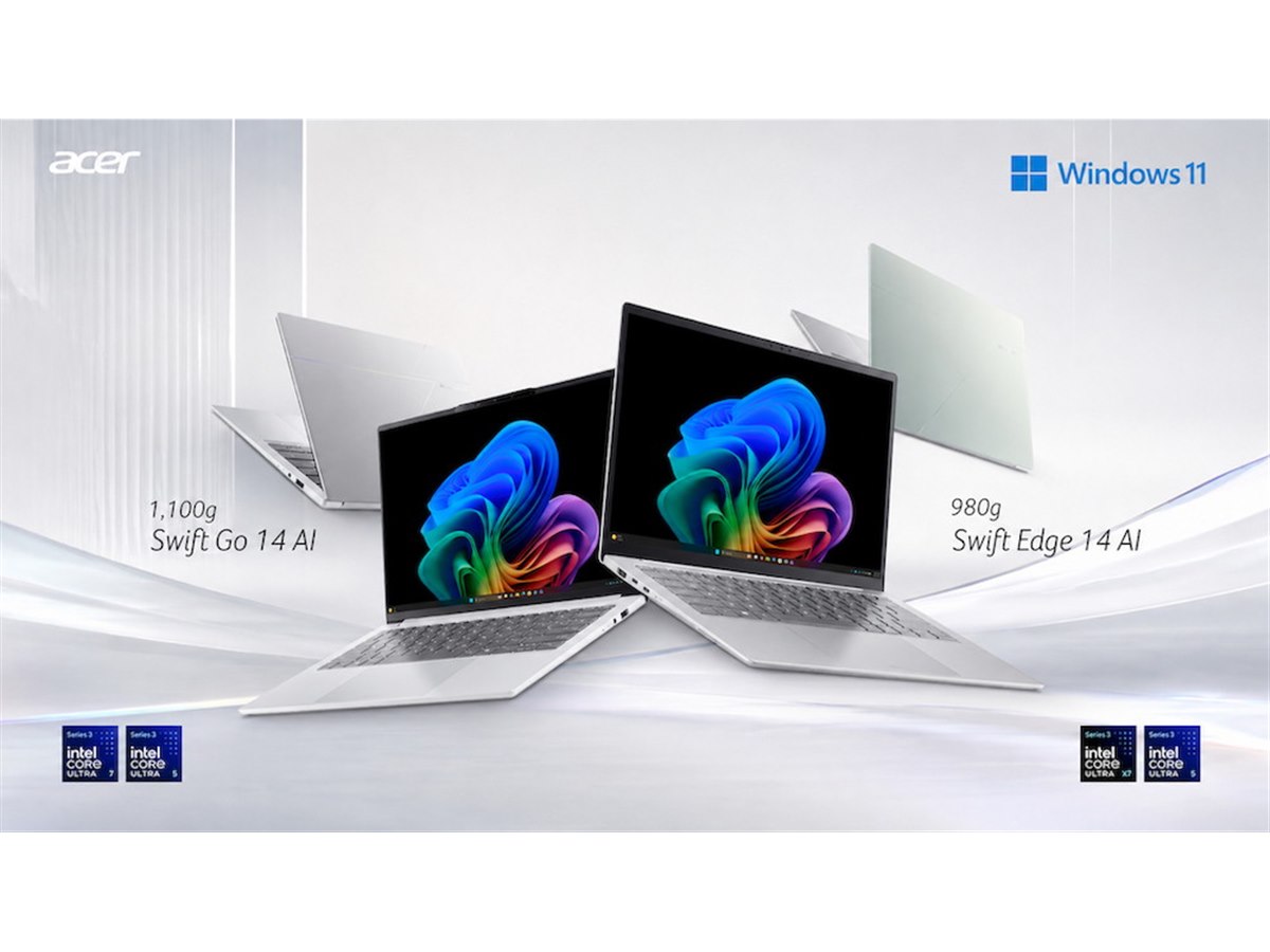 エイサー、Core Ultraを搭載した14型モバイルノートPC「Swift Edge 14