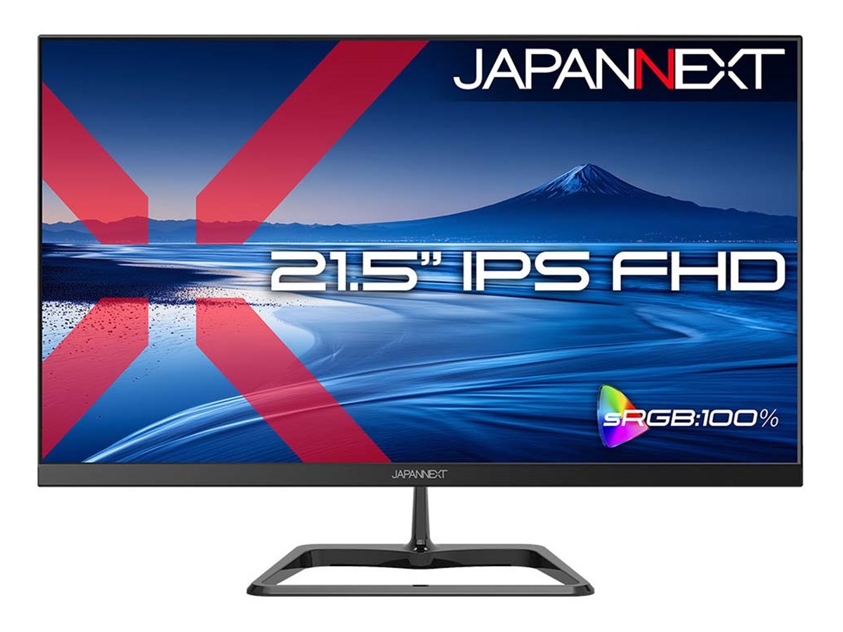 13,980円、100Hz駆動の21.5型フルHD液晶ディスプレイ「JN-IPS215F3