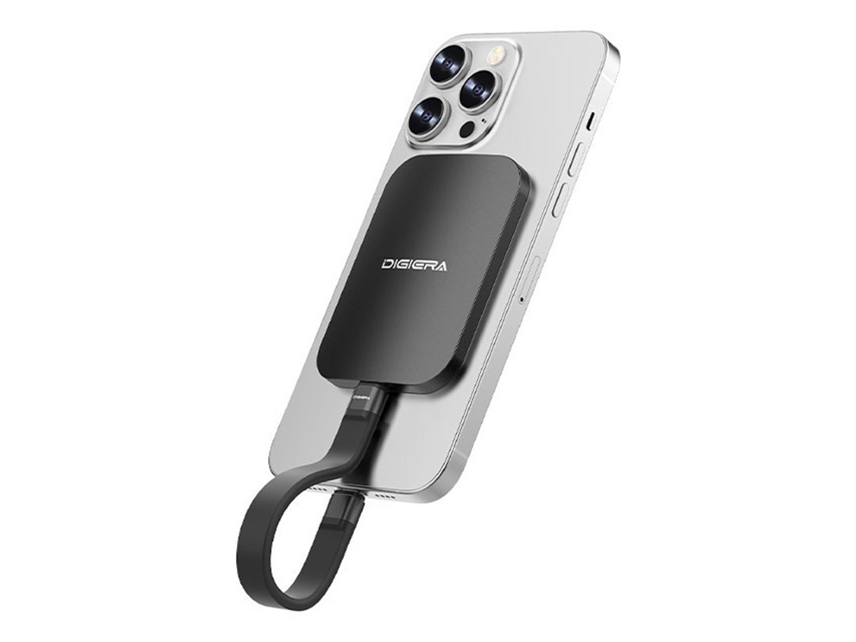 DIGIERA、MagSafeでスマホ背面に吸着する薄型ポータブルSSD