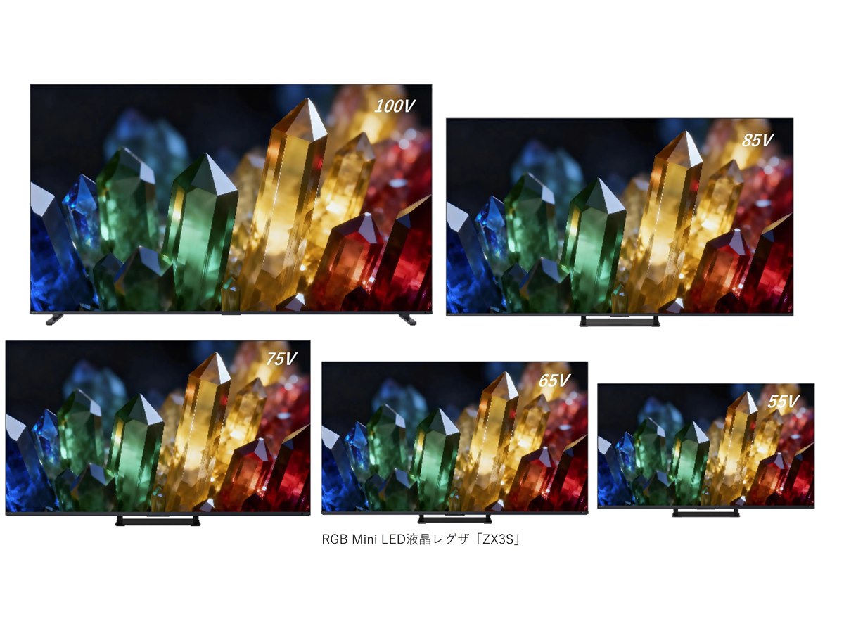 TVS REGZA、RGB Mini LED液晶パネル搭載の新型レグザ「ZX3S」 - 価格.com