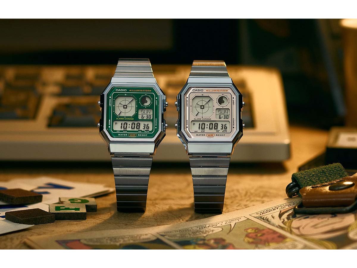 CASIO カシオ hitomi 販促ポスター 3枚セット 非売品 腕時計 レア カシオ、デジタルウオッチ「CASIO CLASSIC A130」にレトロな新色2