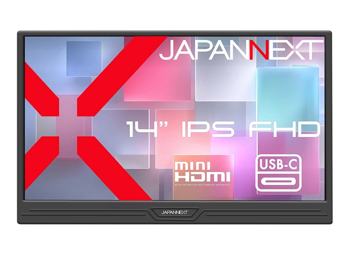 JAPANNEXT、重さ約800gで薄型設計の14型フルHDモバイルモニター「JN-MD
