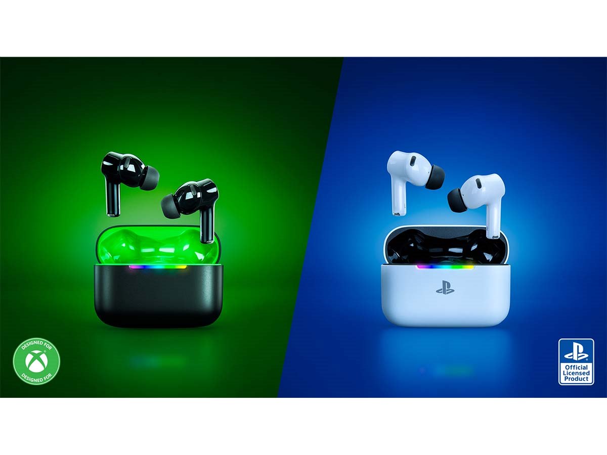 Razer、Xbox/PlayStation向けワイヤレスイヤホン「Hammerhead V3 X