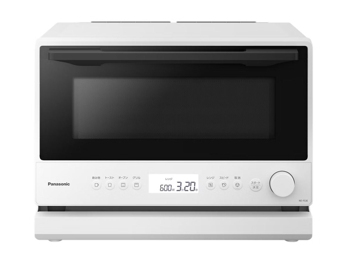 パナソニック、ワイド＆フラット庫内を採用した23Lオーブンレンジ「NE