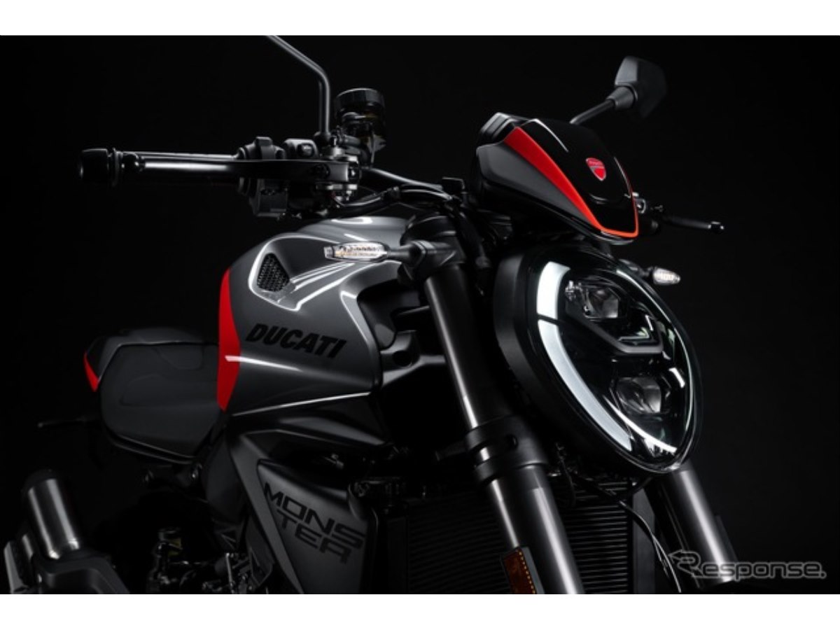 史上最軽量のV2エンジン搭載、新型ドゥカティ『モンスター＋』に