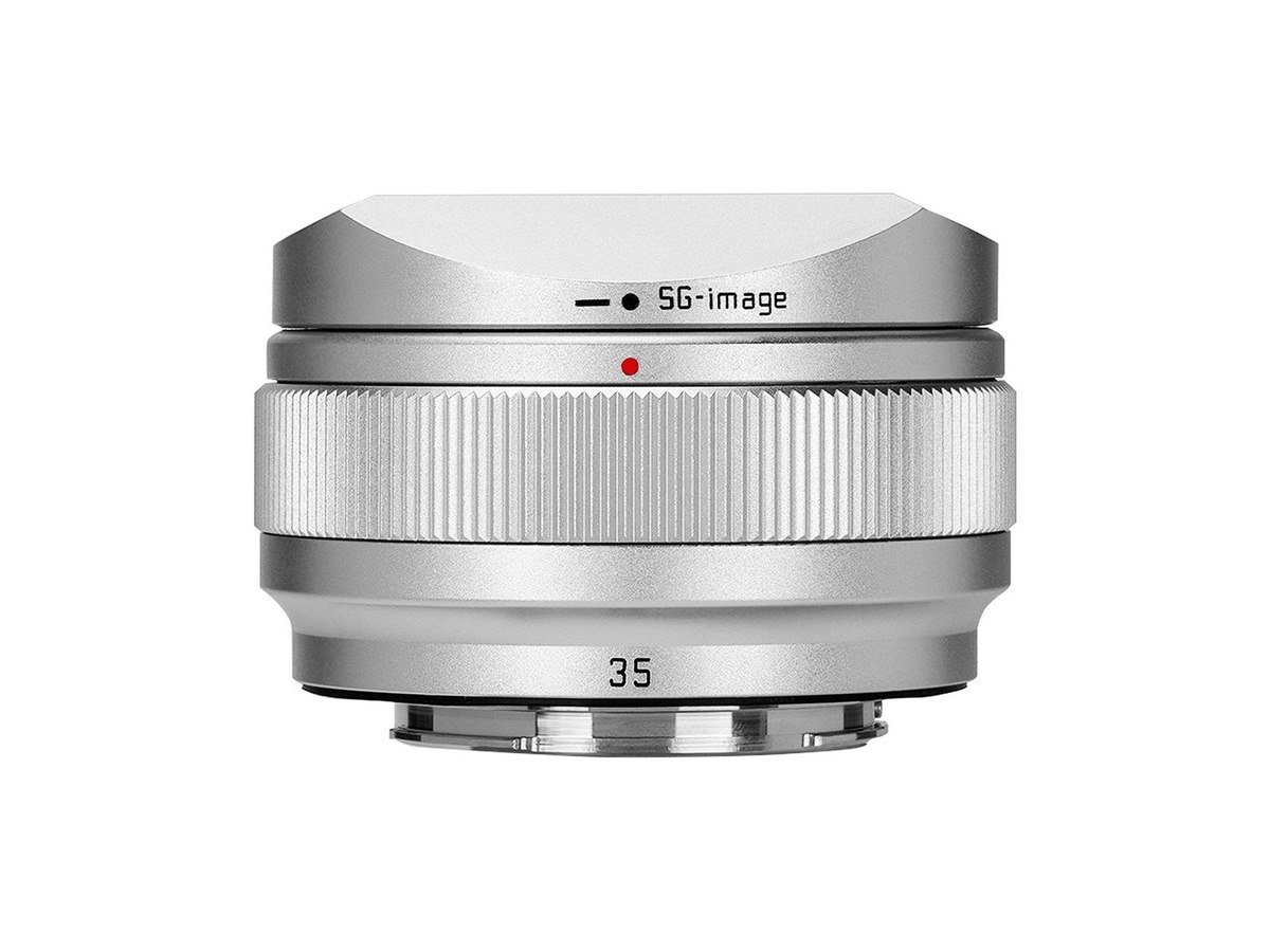 新同品 SG-image 35mm F2.2 ライカLマウント SG-image、単焦点レンズ「SG-image AF 35mm F2.2」にシルバーモデルの