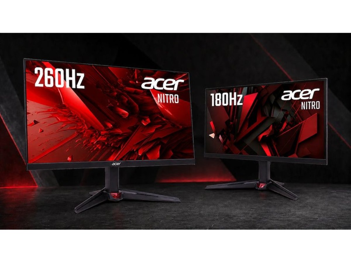 エイサー、180Hz/260Hzに対応した「Nitro」ゲーミングモニター4機種