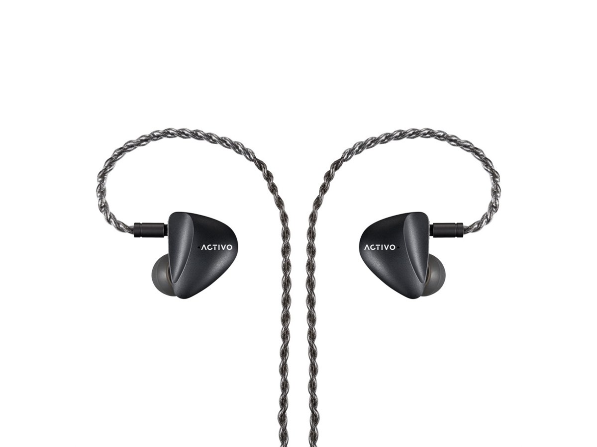 イヤホン ACTIVO SCOOP HYBRID DS IEM ACTIVO、IEM「SCOOP」に新色ブラックモデル「ACTIVO SCOOP Black」を