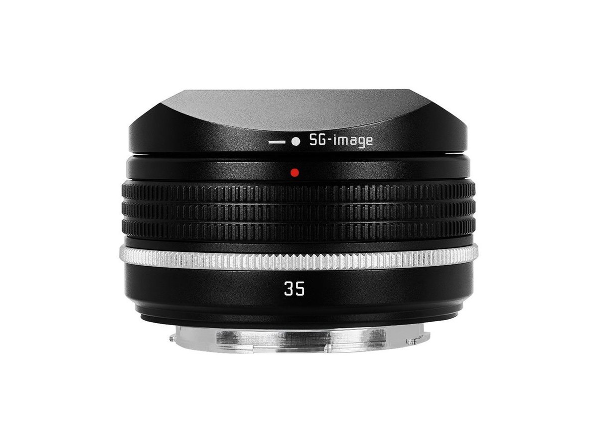 SG-image 35mm F1.2 単焦点レンズ SG-image、単焦点レンズ「AF 35mm F2.2」にクラシカルな特別デザインを