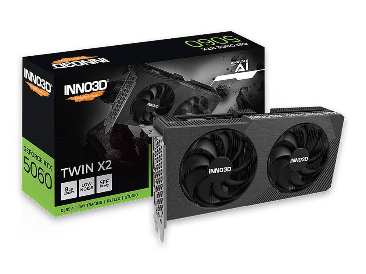 INNO3D、デュアルファン搭載の「GeForce RTX 5060 TWIN X2 V2」 - 価格.com
