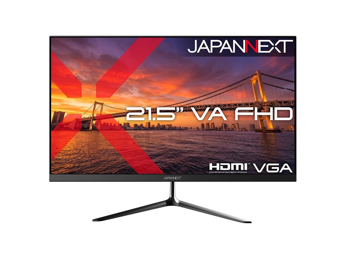 JAPANNEXT、12,780円の21.5型フルHD液晶「JN-VA215F3」など4機種