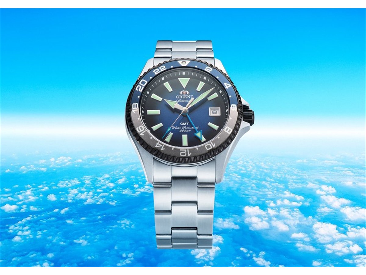 オリエント、ダイバーデザインの腕時計「オリエント マコ GMT