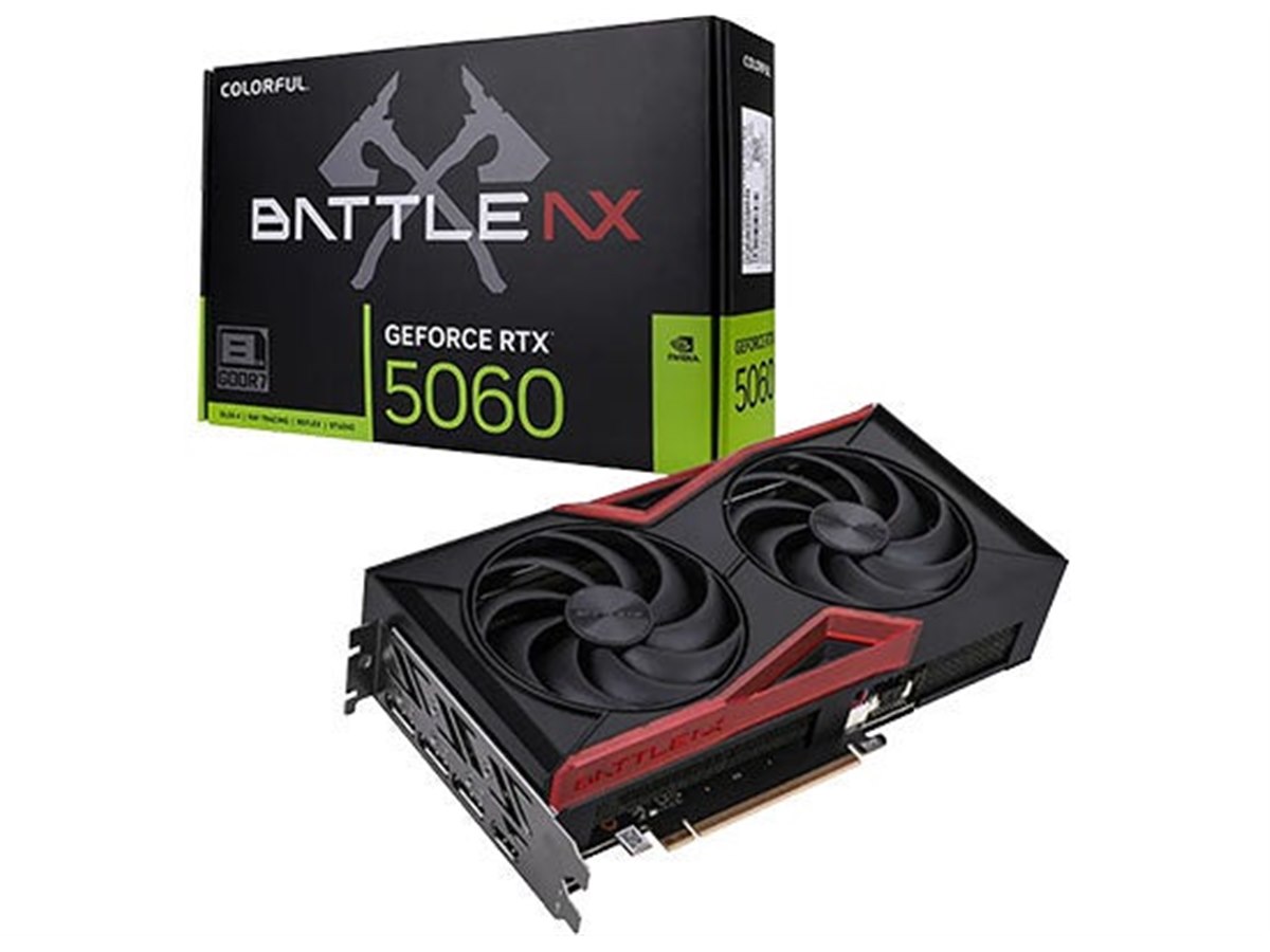 Colorful、デュアルファン仕様の「Colorful GeForce RTX 5060 Battle