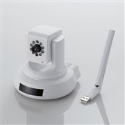 ELECOM NCC-ENP100WH パンチルト式ネットワークカメラ パンチルト式ナイトビジョンネットワークカメラ - NCC-ENP100WH