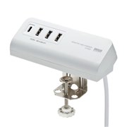 �N�����v�Ŋ���ɂ�������Œ�ł���Type-C�Ή�4�|�[�gUSB�[�d��