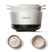 バーミキュラ　ライスポット　シーソルトホワイト　3合炊き　美品 バーミキュラ ライスポットミニ（3合炊き）[シーソルトホワイト