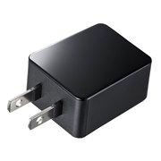 サンワ、2A出力で高耐久なUSB充電器「ACA-IP52BK」