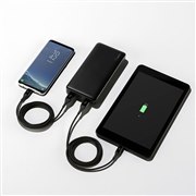 �x���L���A2�|�[�g��USB�[�q�������15000mAh�̃��o�C���o�b�e���[