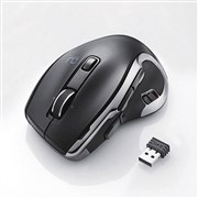ELECOM - エレコム　ワイヤレスマウス　M-DWS01DBBK ハードウェアマクロ搭載マウス（サイドホイール/Sサイズ） - M