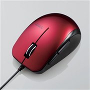 エレコム、BlueLEDを搭載した5/3ボタンの有線マウス