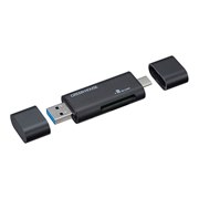 グリーンハウス、USB Type-CとUSB Type-Aに対応した2WAYカードリーダー