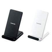 エレコム、2コイル搭載のスタンド型Qiワイヤレス充電器「W-QS05」