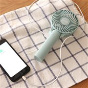 阪和、モバイルバッテリー機能付きアロマハンディファン「PR-F050」など