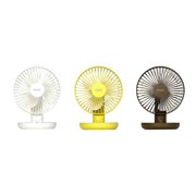 阪和、テーブル向けの充電式コードレスミニ扇風機