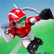 バンダイ、専用ピッチングバックパックを背負った「超合金 マグナムエース」