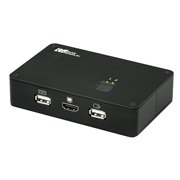 RATOC RS-250UHDP-4K HDMI切替器 ホットキーで簡単切替、4K対応2台用パソコン切替器 [RATOC]