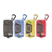 「ゲームギアミクロ」用クリアポーチ、持ち運びに使えるカラビナ付き