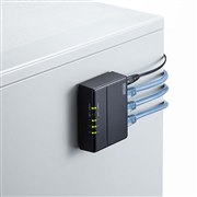 サンワ、マグネットで設置可能な3ポートギガビットスイッチングハブ