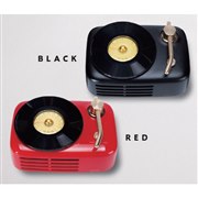 アイワ、レコード盤で操作するレトロなFMラジオ付きBluetoothスピーカー