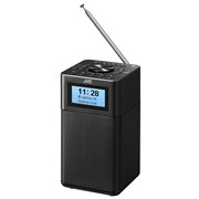 JVC、ワイドFM対応の縦型ホームラジオ「RA-C80BT-B」
