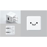 エレコム、キューブ型デザインを採用したiPhone向け充電器