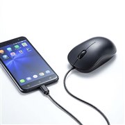 サンワ、スマホやタブレットでも使用できるUSB Type-C接続のマウス