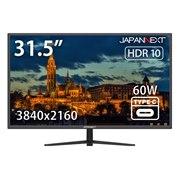 JAPANNEXT�AUSB Type-C��60W���d���\��31.5�^4K�t���f�B�X�v���C
