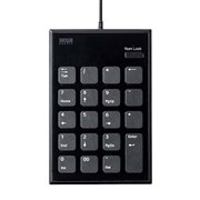 サンワ、USB Type-C接続を採用した静音テンキー「NT-23CBK」