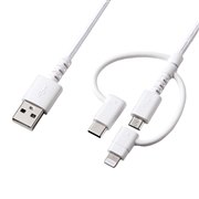 �T�����ALightning/Type-C/microUSB��3��ނɑΉ�����3in1�P�[�u��