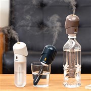 手持ちのペットボトルが給水タンクに、ポータブル加湿器「PR-HF059」8/20発売