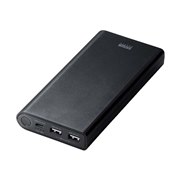 サンワ、ノートPCなども充電できるUSB PD対応のモバイルバッテリー