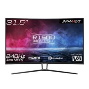 JAPANNEXT、240Hzの高リフレッシュレートに対応した31.5型曲面ディスプレイ
