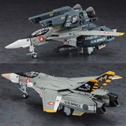 ハセガワ製1/48マクロス　スーパーバルキリー　プラモデル完成品 再生産】1/48 VF-1J スーパー/ストライク バルキリー “SVF-41 ブラック