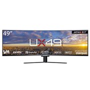 即日受渡❣️全国送料込JAPANNEXT4K曲面49型液晶モニターゲーム動画大迫力 生産終了〉JAPANNEXT「UX49：JN-VC490DWQHDR」49型Dual WQHD