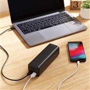 エレコム、最大52.5W出力の20100mAhモバイルバッテリー「DE-C33L-20000BK」