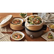 アピックス 、竹製せいろを採用した電気せいろ蒸し器「むしざんまい」8,800円